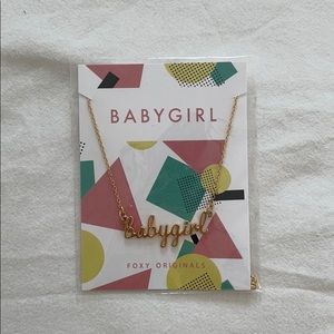 Babygirl necklace